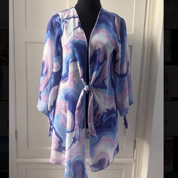 BECCA Other - BECCA swim Tie-Front cover up SIZE M/L
